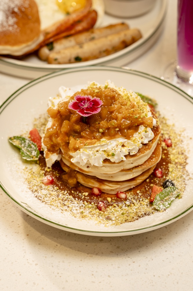 A pancake plate at Marseli Cafe and Patisserie